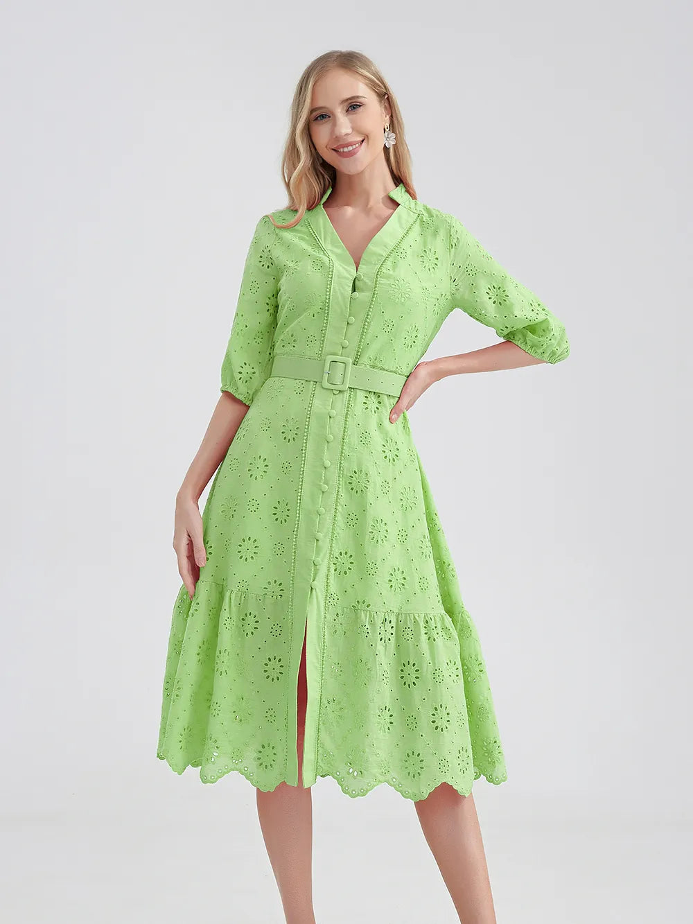 Zomerjurk Vrouw Evi Stijlvol Casual Jurkje