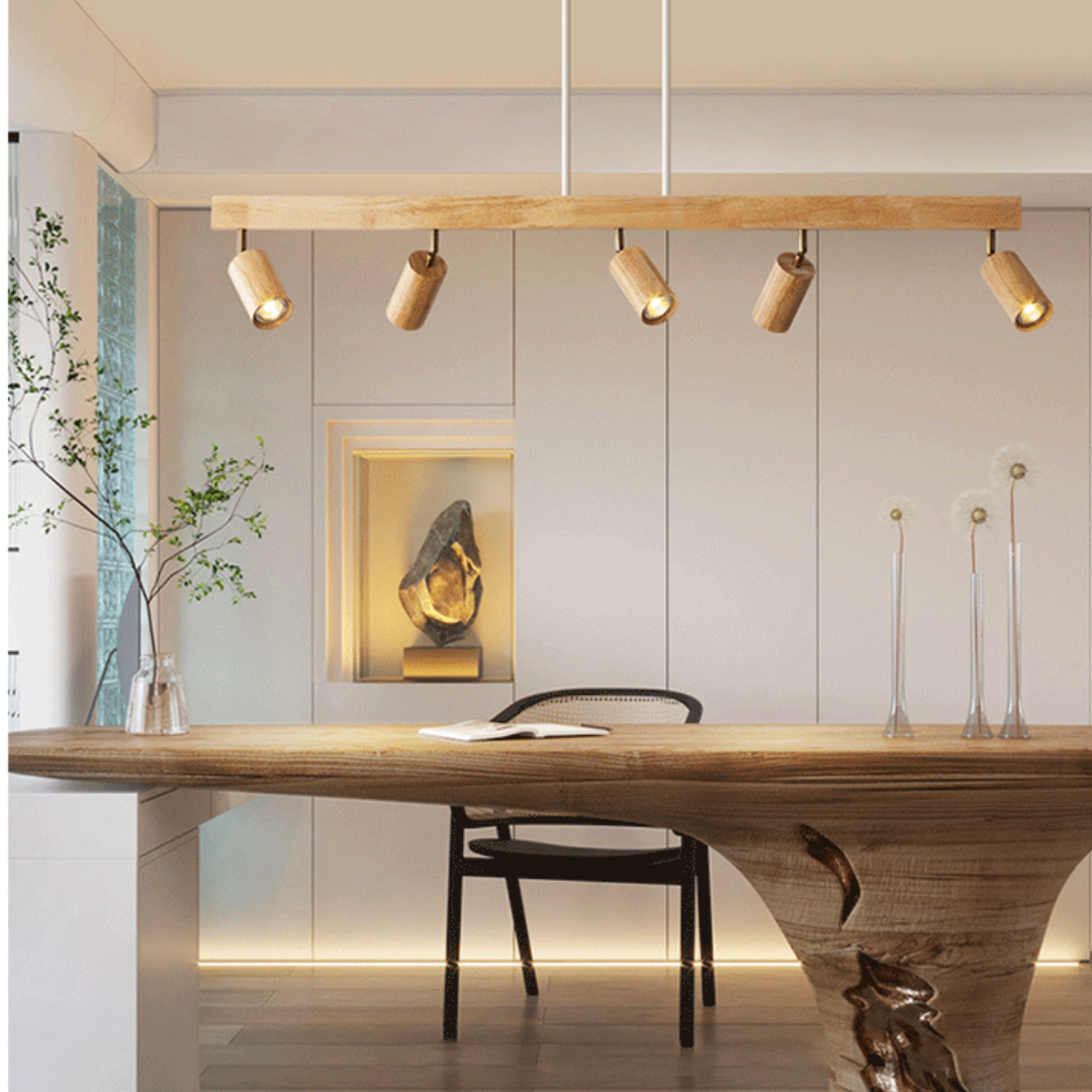Houten Plafondspotlamp Verstelbaar EcoLux Design