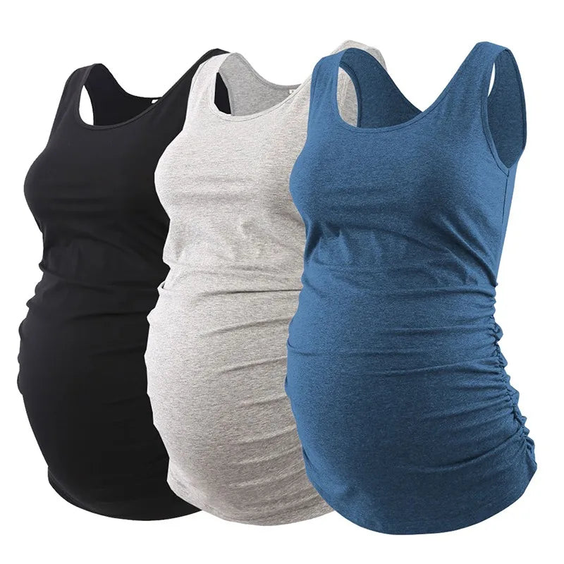 Zwangerschapstop 3-Delig Comfortabel voor Zittende Dagelijkse Kleding