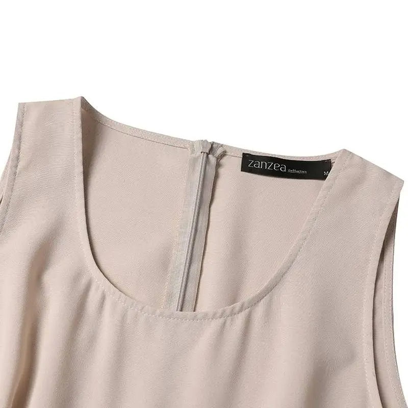 Plus Size Jumpsuit Modieus Comfortabel Zomerjurk voor Vrouwen