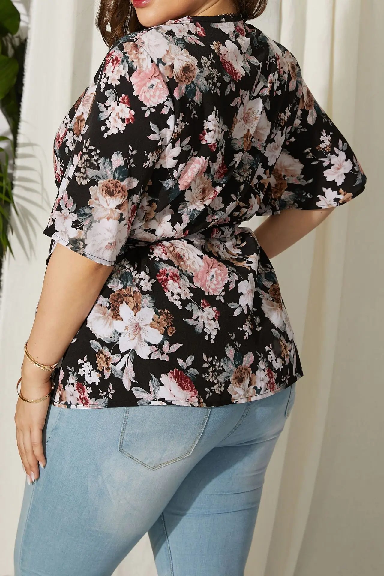 Plus-Size Top Fenna Vrouwelijk Kleurrijk & Veelzijdig