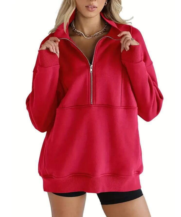 Dames Oversized Trui Warm en Comfortabel met Kangoeroezak