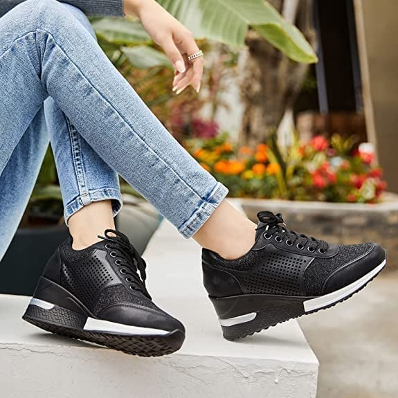 Orthopedische Sneakers met Hoge Hak Comfortabel