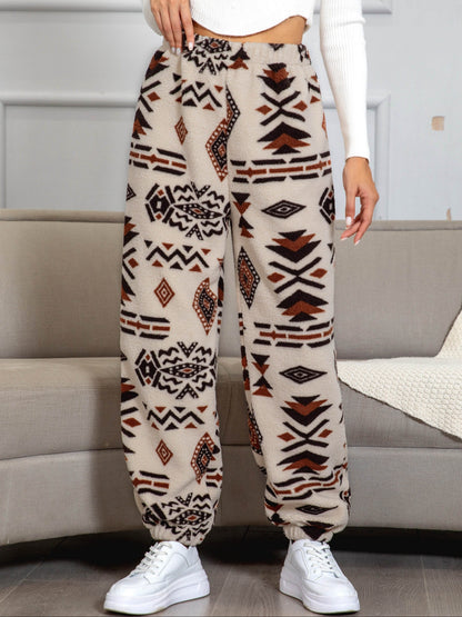 Warme Sweatbroek Azteekse Print Dames