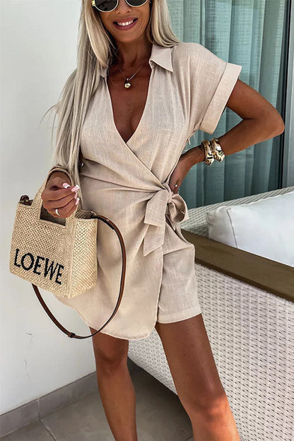 Dames Jumpsuit Linnen Katoen Comfortabele Pasvorm