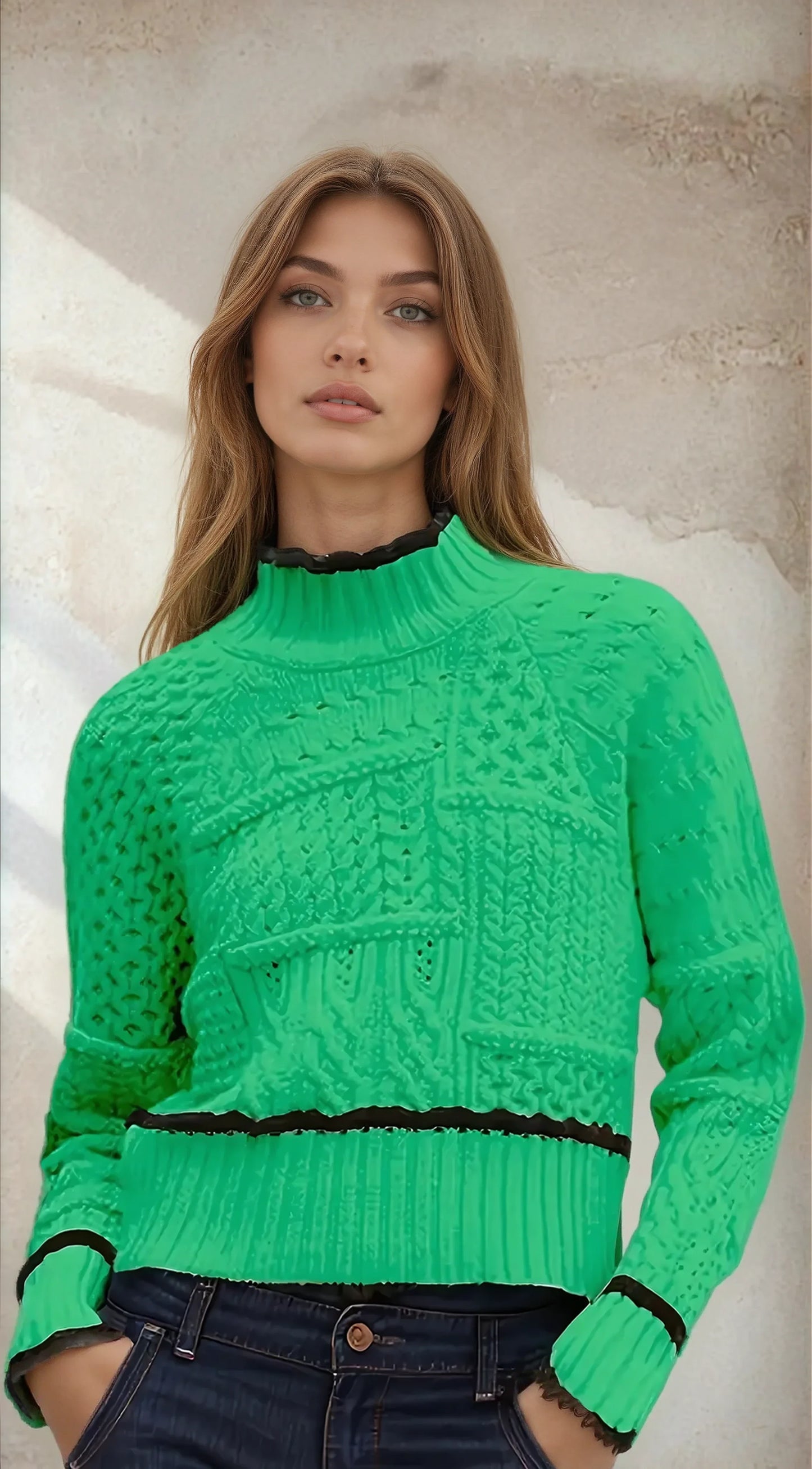 Gebreide Trui Trendy Warme Wintertrui - Mode Vibes