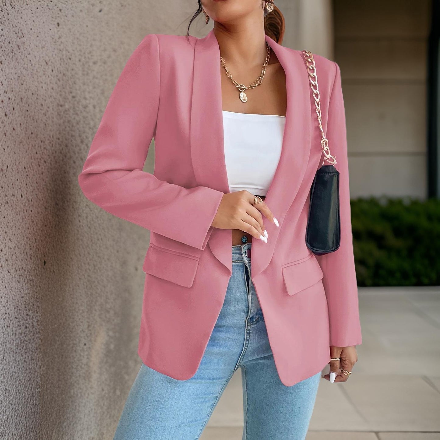 Dames Blazer Katoen Mix Stijlvol Design SophieBlaze - Mode Vibes