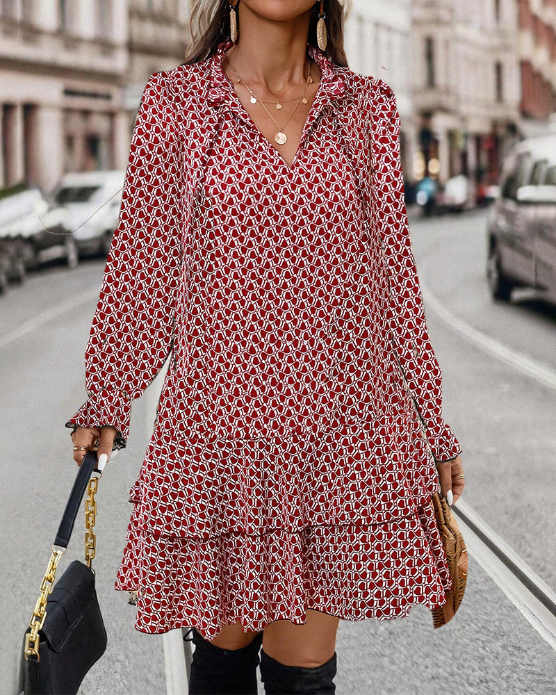V-hals Jurk Eloise Stijlvol en Elegант