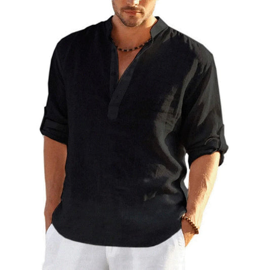 Overhemd Mannen Jordy Casual Ademend Katoen - Mode Vibes