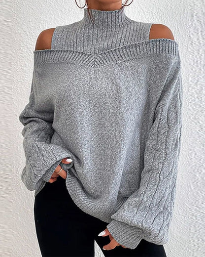 Vrouwelijke Losse Trui Casual Stijl