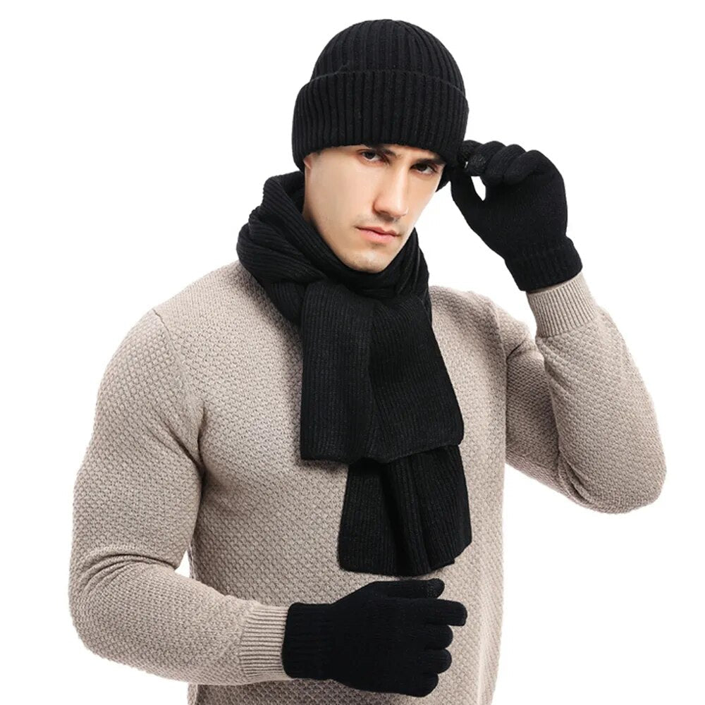 Warme Winterset met Muts, Sjaal en Handschoenen - Mode Vibes