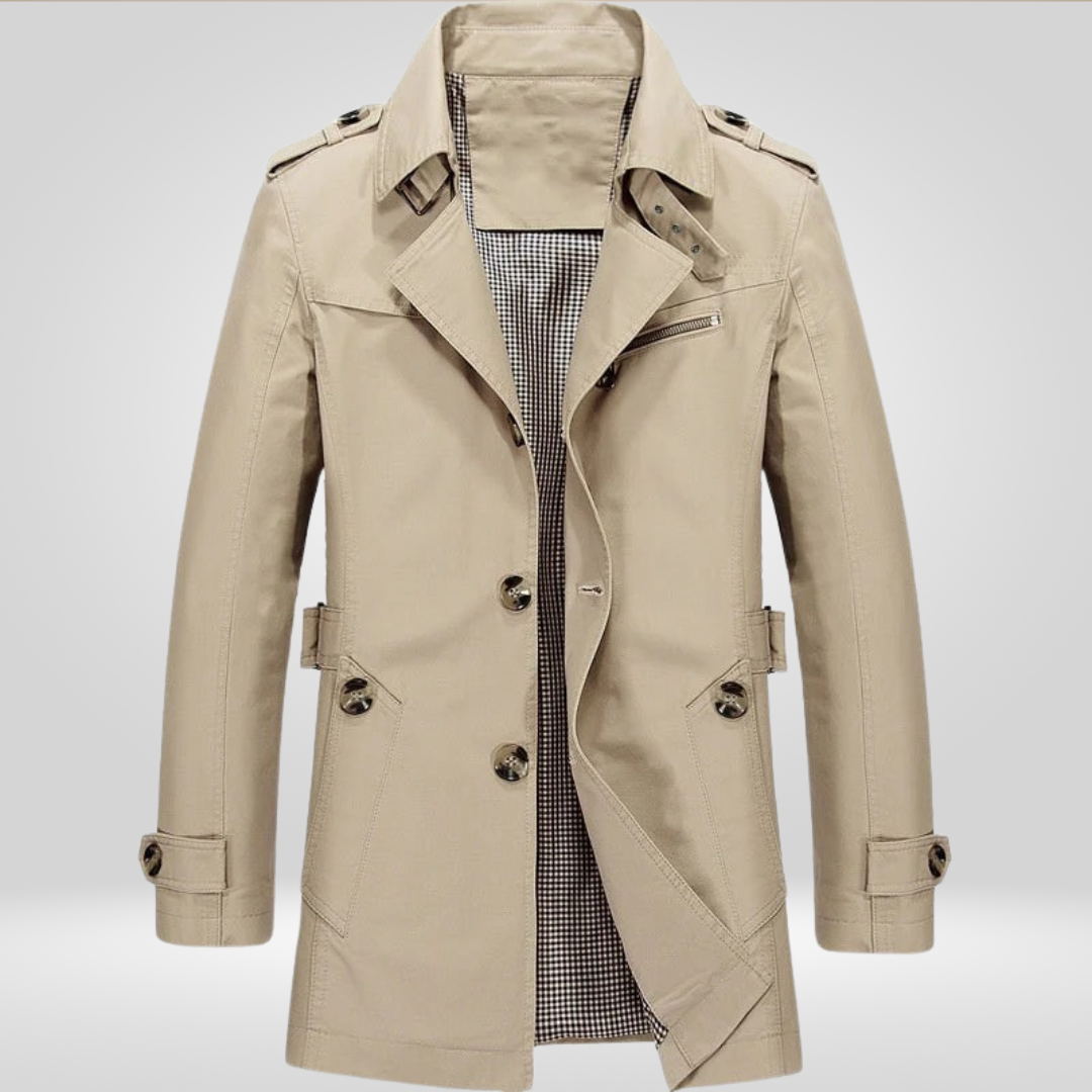 Heren Trenchcoat Waterdicht en Winddicht voor Heren