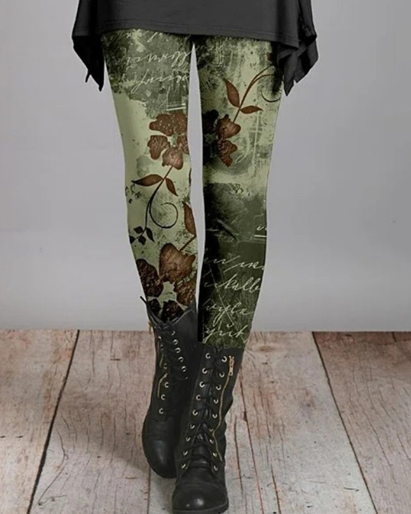Retro Leggings Etnische Prints Zomerse Ziva Stijl - Mode Vibes