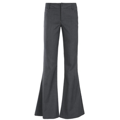 Elegante Broek met Hoge Taille en Uitlopende Pijpen