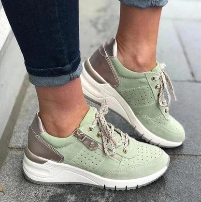 Dames Comfortabele Wandelschoenen met Steun en Goede Demping