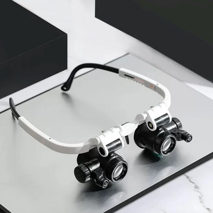 Loepbril met LED-Licht en Verwisselbare Lenzen - Mode Vibes