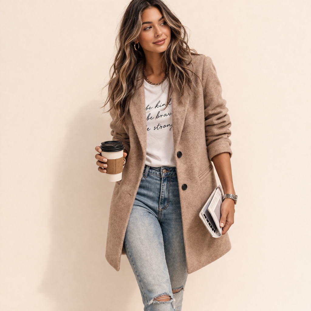 Maria | Elegante Lange Blazer voor Dames