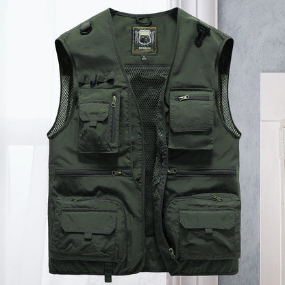 Alessandra | Gilet Cargo in rete con tasche