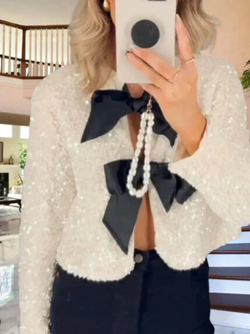 Glitter Jasje Modieus Feestelijk Kleding
