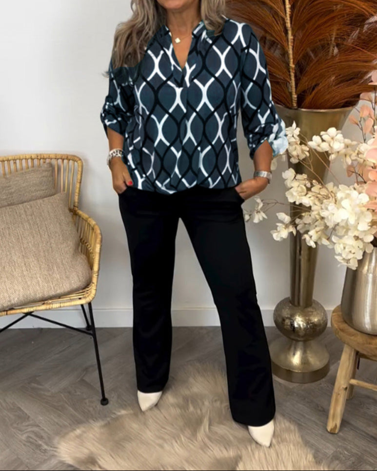 Dames Blouse Casual Losse Pasvorm