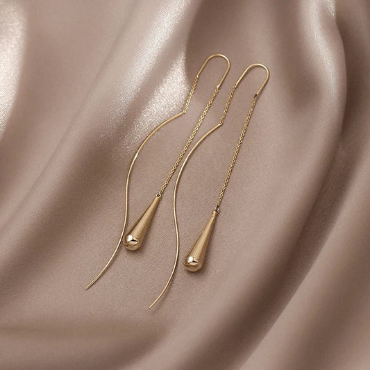 Druppel Oorbellen Waterdrop Zilver - Mode Vibes