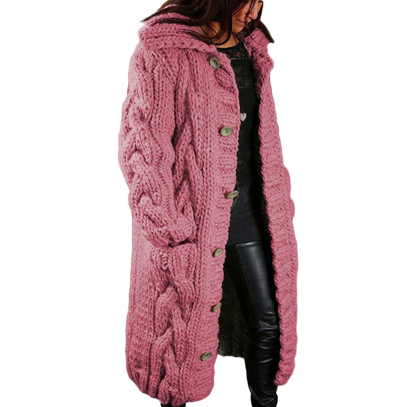 Gebreide Vest Dik Warm voor Dames