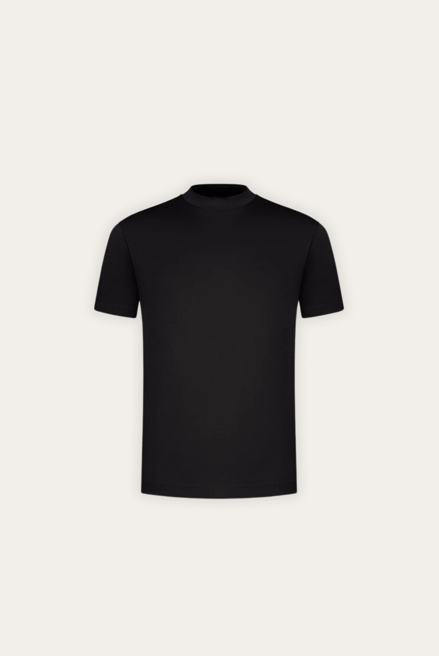 Heren T-shirt van Mercerise Katoen Stijlvol Zwart - Mode Vibes