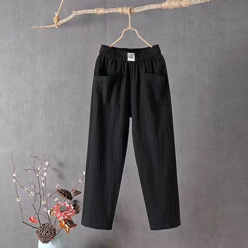 Luna Enkellange Broek voor Dames in Zomerse Stijl