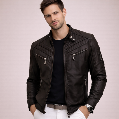 Victor | Stijlvol en comfortabel leren jack