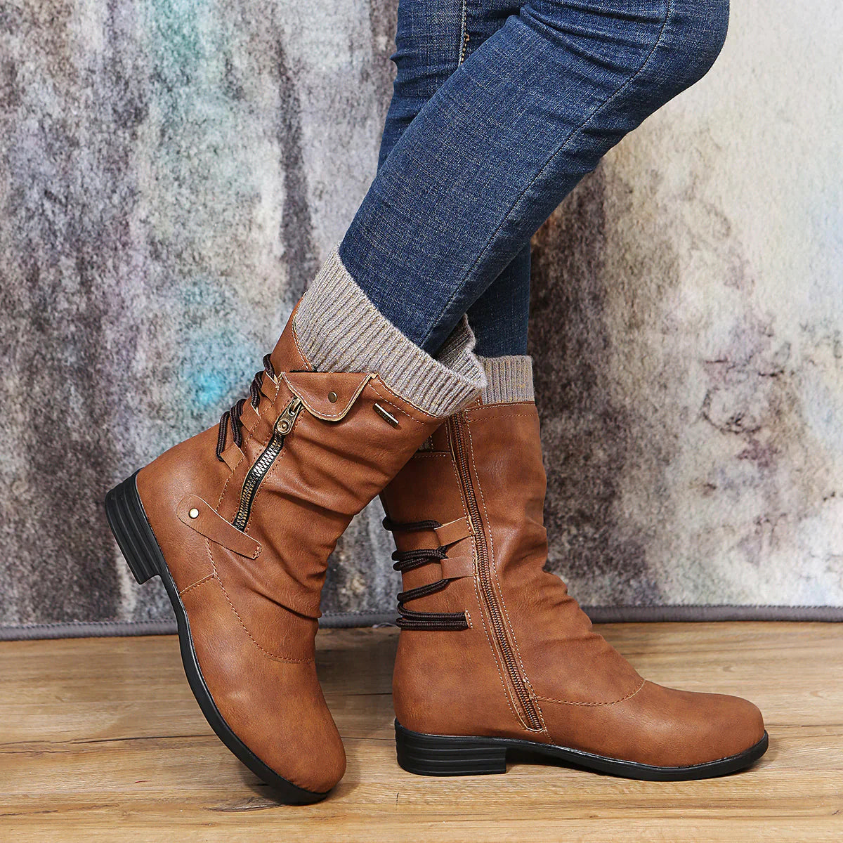Dames Winterlaarzen Zachte Gezellige Comfortabele Laarzen - Mode Vibes