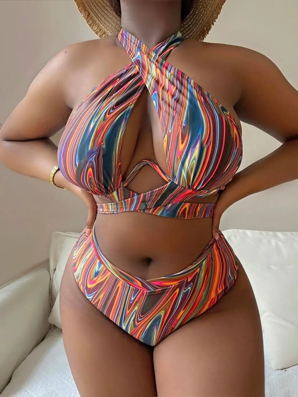 Plus-Size Bikini Carmina Stijlvol en Flatterend