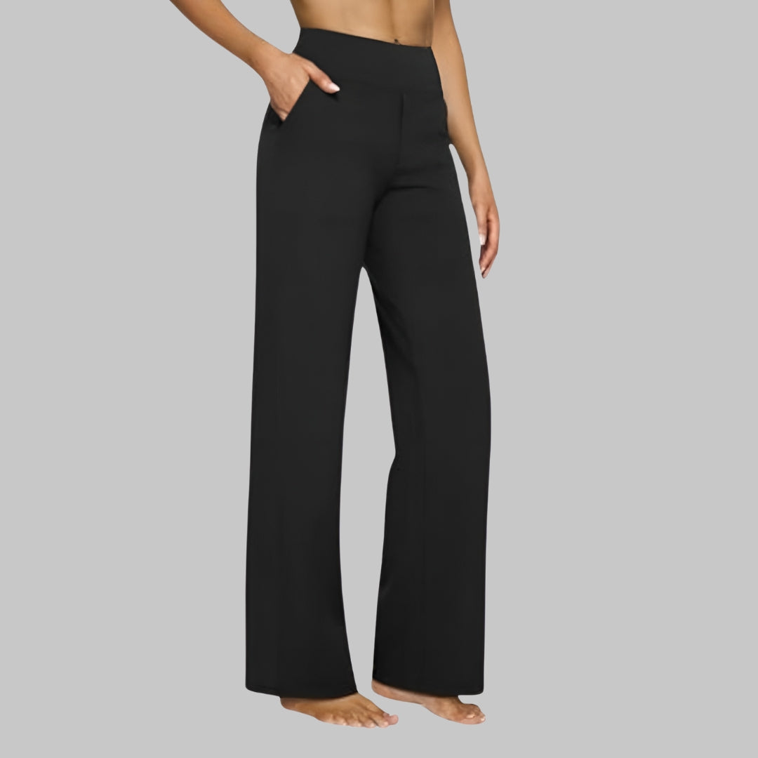 Elvira Stretchbroek Dames – Comfortabele Broek met Hoge Taille en Zakken