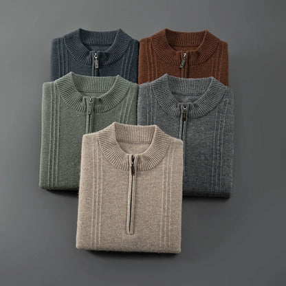 Herentrui Met Halve Rits Warm en Casual - Mode Vibes