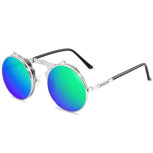 Ronde Zonnebril Heren Mode Uniek Design - Mode Vibes