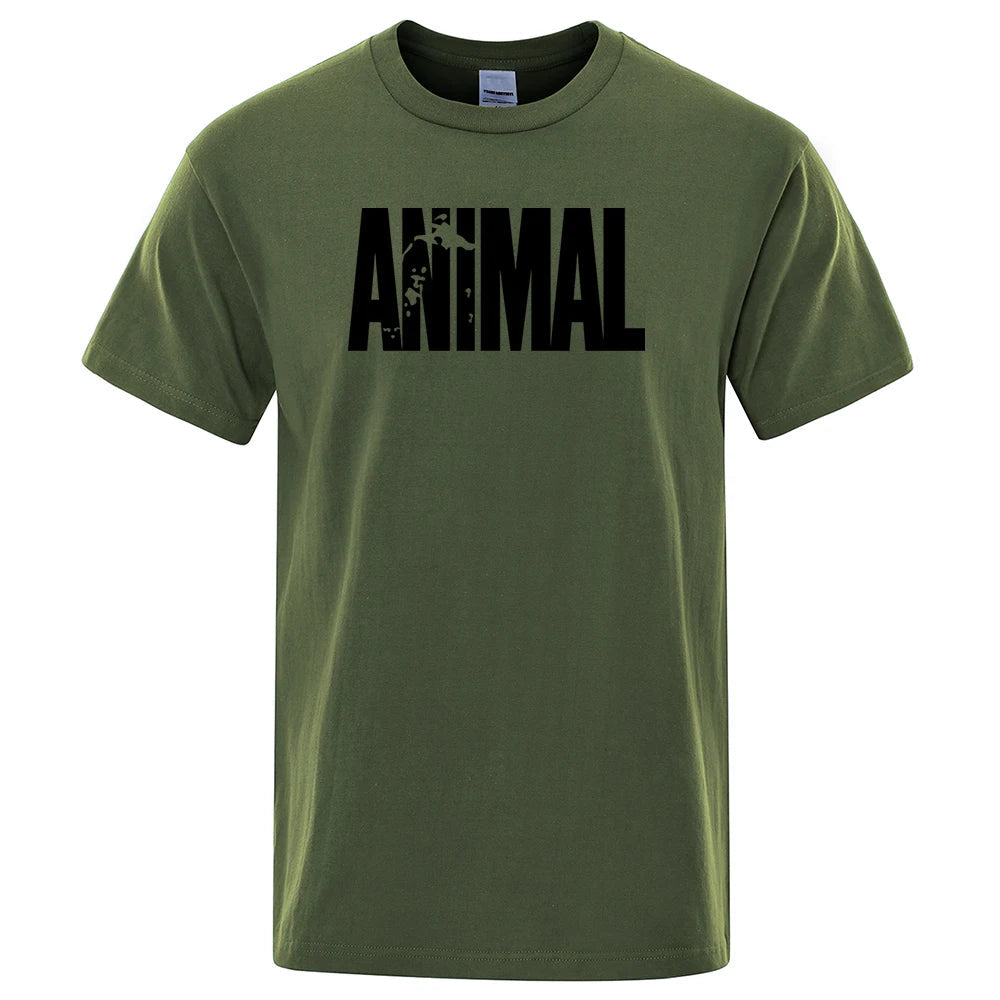 T-Shirt Mannen Dierenprint Casual Kleding - Mode Vibes