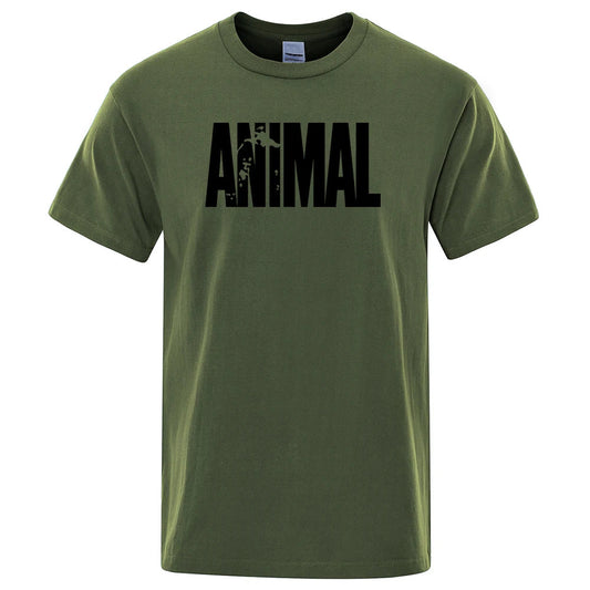 T-Shirt Mannen Dierenprint Casual Kleding - Mode Vibes