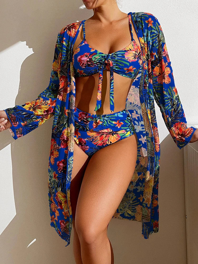 Fleurige Trendy Bikini Set voor Vrouw - Mode Vibes