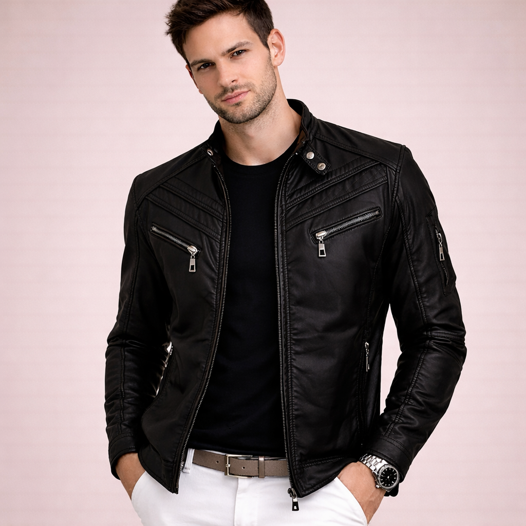 Victor | Stijlvol en comfortabel leren jack