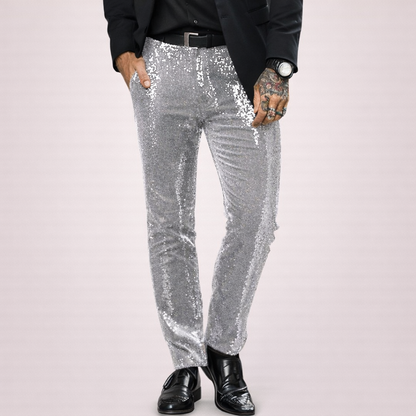 Rafael | Stijlvolle en glamoureuze broek met pailletten