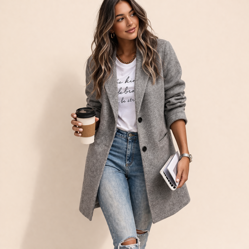 Maria | Elegante Lange Blazer voor Dames