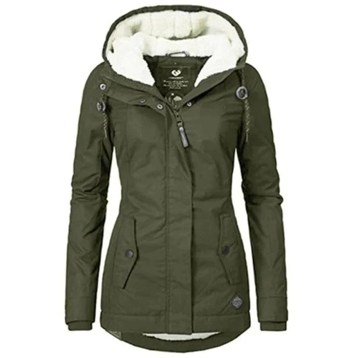 FrostAura Winterparka voor dames met capuchon