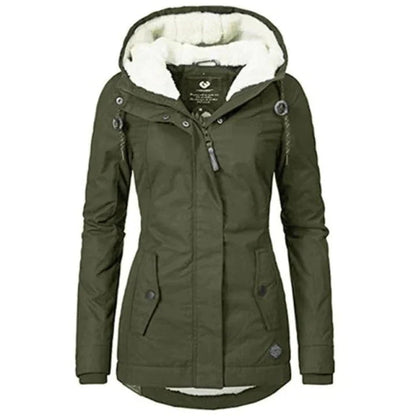 FrostAura Winterparka voor dames met capuchon