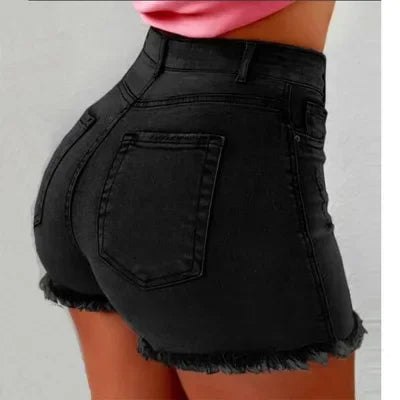 Plus Size Denim Short Zomerse Casual Stijl - Mode Vibes