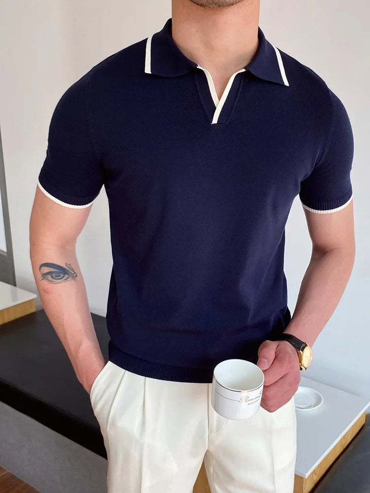 Herens Poloshirt Casual Trendy Kwaliteit - Mode Vibes