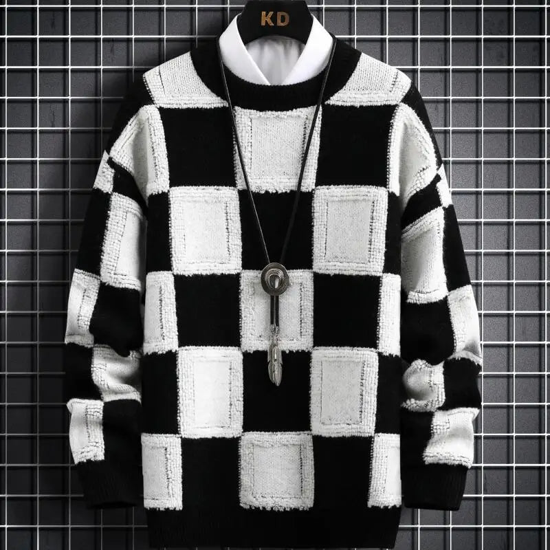 Kasjmier Trui Plaid Luxe Zachte Warme damestrui - Mode Vibes