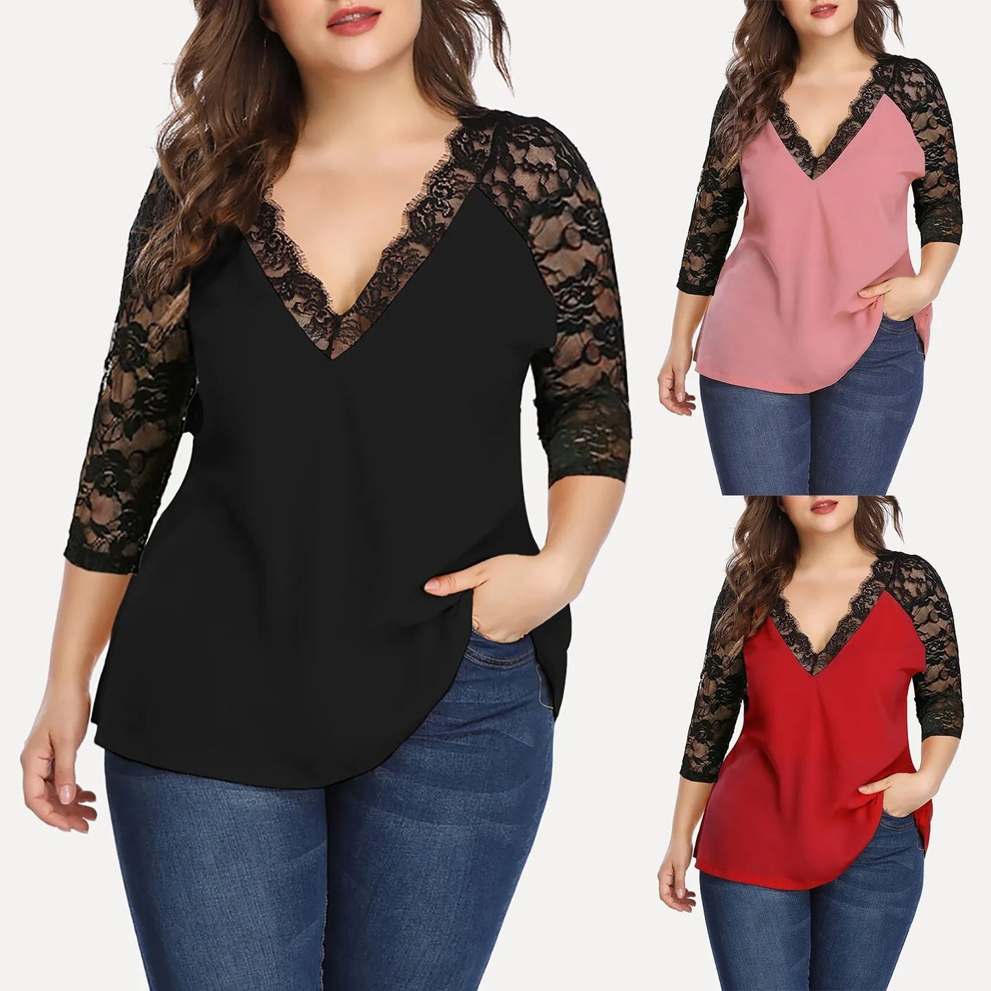 Plus-Size Blouse Trendy en Flatterend voor Vrouwen