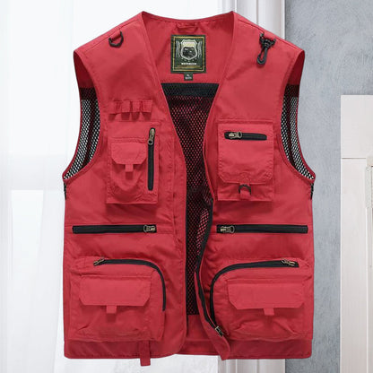 Alessandra | Gilet Cargo in rete con tasche