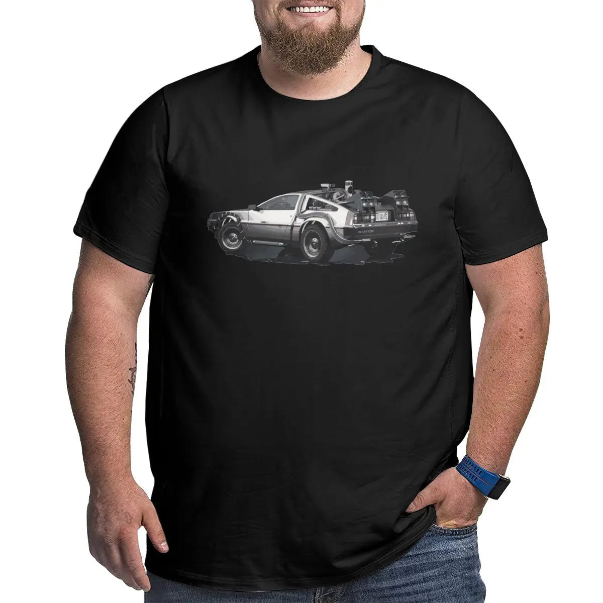 Delorean T-Shirt Back to the Future Klassiek voor Dames en Heren