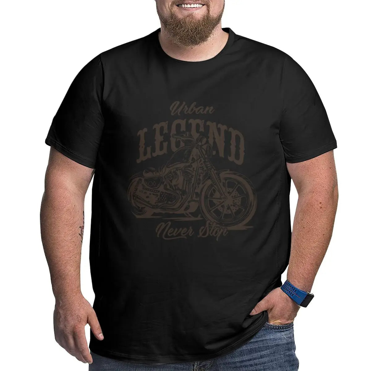 Plus Size T-Shirt Inspirerend Met Leuke Vibes