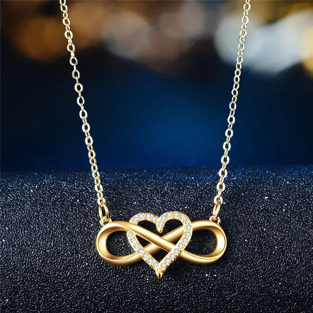 Halsketting Eeuwige Liefde Symbolisch Zilver - Mode Vibes